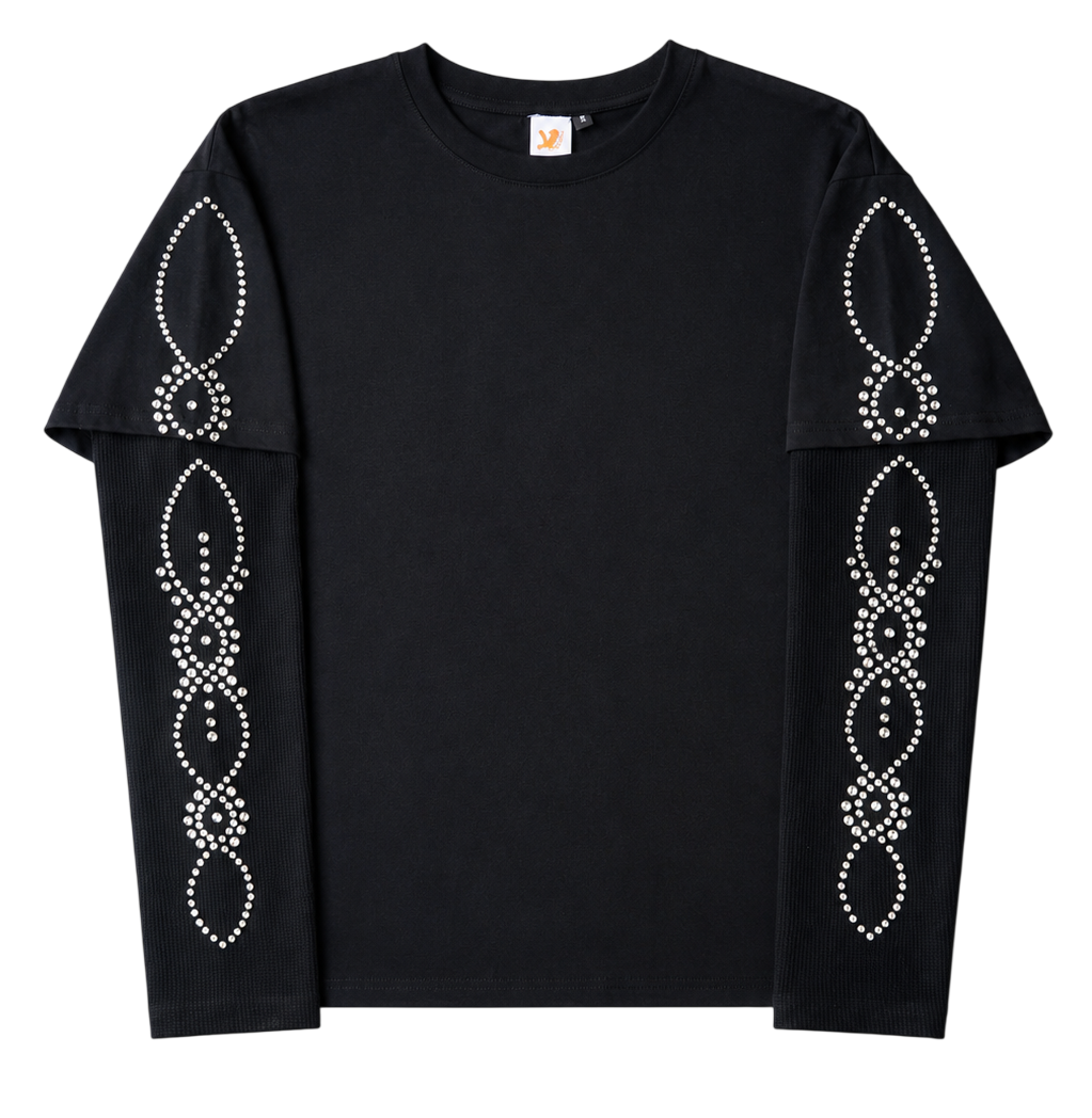 studded black longsleeve