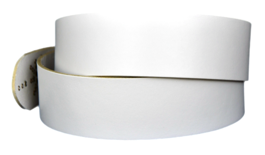 White light Studded leather belt V0