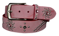 Pink studded leather belt V2