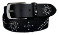 Black studded leather belt V2