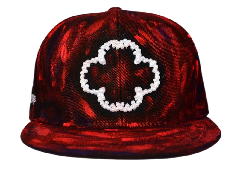 zhandpainted red hat