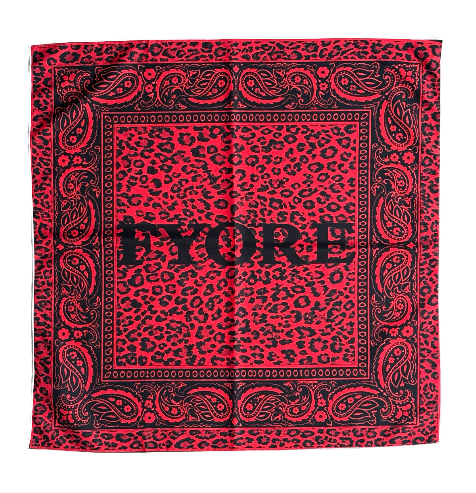 Red Leopard Bandana